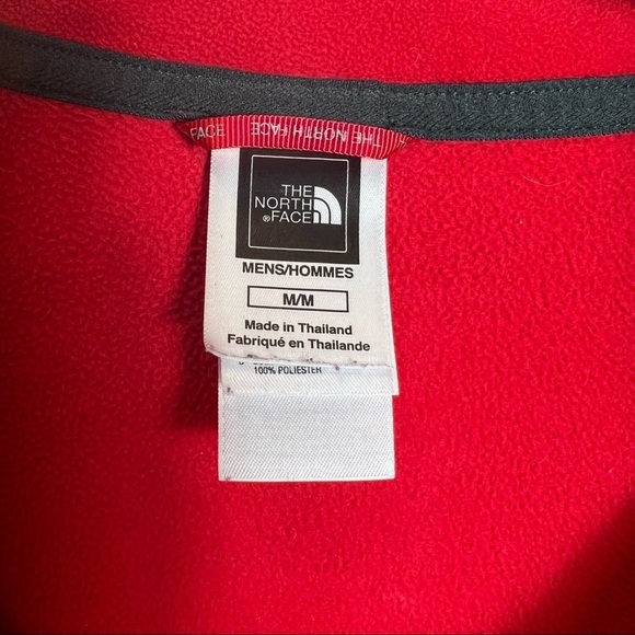 THE NORTH FACE Red Fleece Pullover Size M - Picture 3 of 4